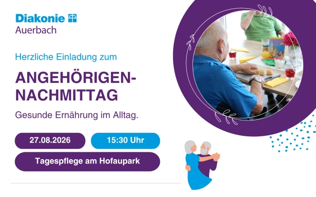 Angehörigennachmittag - gesunde Ernährung im Alltag 