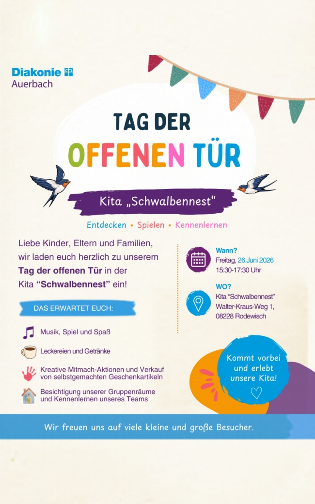 Tag der offenen Tür in unserer Kita Schwalbennest 